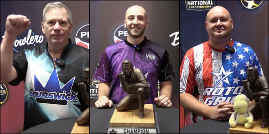 William Froberg, Graham Fach and Mark Blaha have taken division leads at the 2024 PBA LBC National Championships